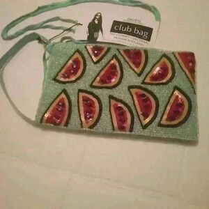 Bamboo Crossbody Watermelon Wallet​
